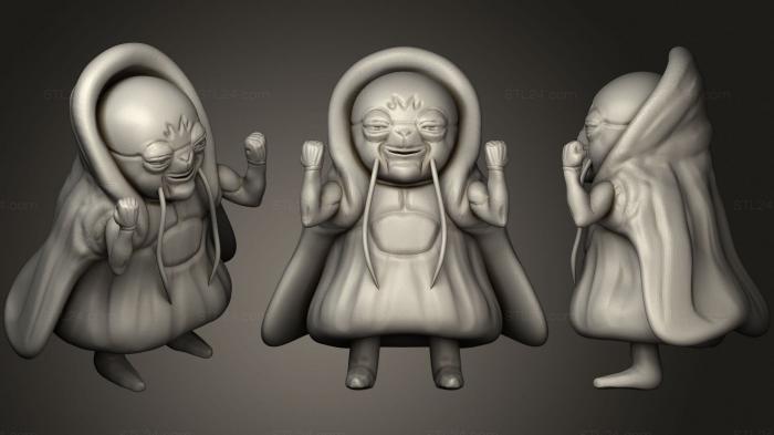 Figurines heroes, monsters and demons (Bibidi 2, STKM_1837) 3D models for cnc